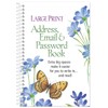 Large Print Address, Email & Password Book, Easy to Read,