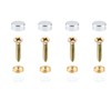 Cosmos 4 Pair Decorative Screw with Caps Used as Mirror