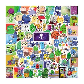 125Pcs Bfdi Stickers Pack, Aesthetic Vinyl Waterproof Sticker Decals for Water Bottle,Laptop,Phone,Skateboard,Scrapbooking,Bumper for Teens Adults Fans for Party Supply