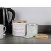 Purely Home Aqua Blue Polka Dots Decaf Tea Storage Canister