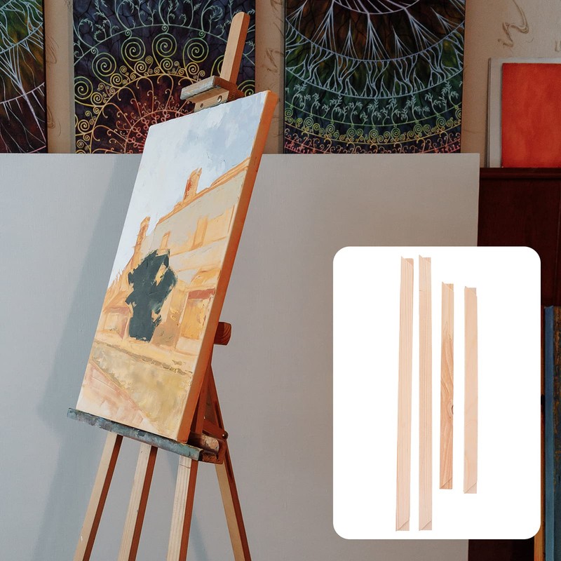 VICASKY Solid Wooden Canvas Frame Oil Painting Frame Set DIY