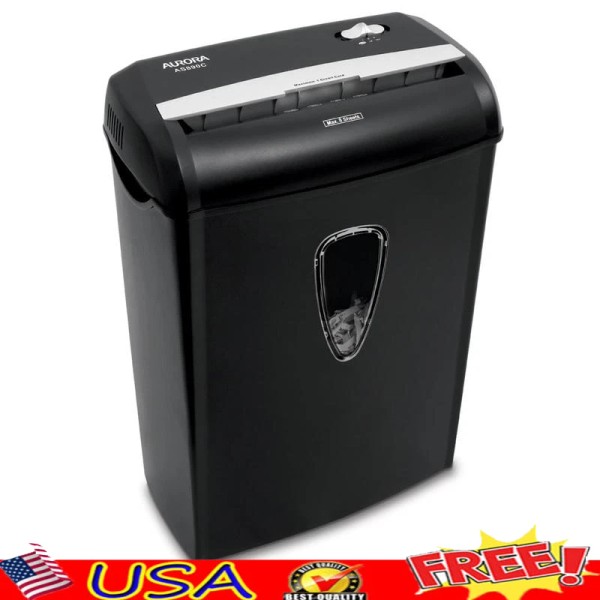 8-Sheet Cross-Cut Paper Shredder Credit Card Shredding Identity Theft Protection