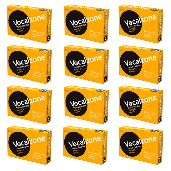 Vocalzone Vocalzone Throat Pastilles Honey & Lemon 12 Packs 24-
