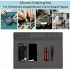 Kingsdun Heat Insulation Silicone Desk Pad Mat Soldering Repair Maintenance