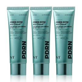 VT Air Cloud Sun Cream Melacare ECM PDRN 50ml 3pcs / VT 에어클라우드 선크림 멜라케어 ECM PDRN 50ml 3개