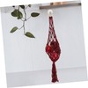 GRIRIW Macrame Hanging Fruit Basket Handwoven Rope Vegetable Storage Stylish