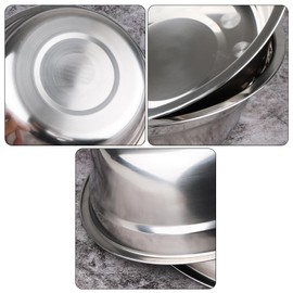 Melontray 4-Pack Stainless Steel Mixing Bowls, Metal Nesting Bowls, 9.33 Inches