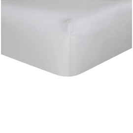Sleepdown Plain Bamboo Fitted Sheet Soft Warm Cosy & Breathable Comfortable Bedding Bottom Sheets 32cm Extra Deep Pockets - Grey - King,5056242894865