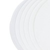 6PCS Round Placemat Woven White Table Mat Heat Insulation Easy