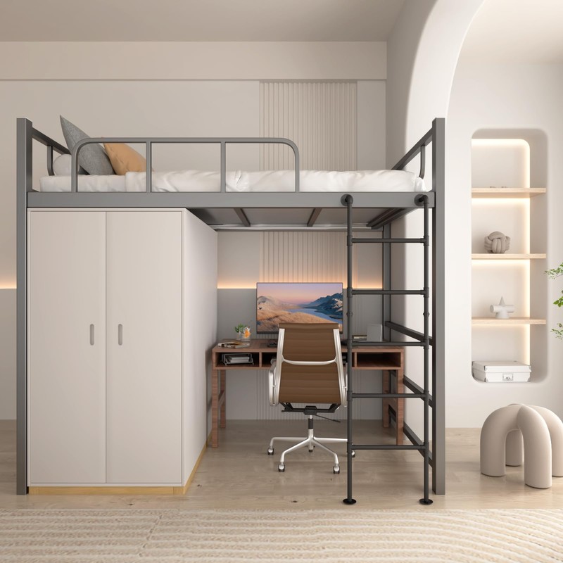 Basement Window Well Egress Ladder, 5.6×1.5FT RV Bunk Bed Ladder