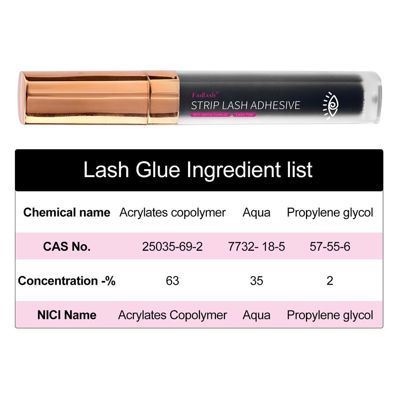 False Lashes Eyelash Glue Super Strong Hold Eyelash Black Lash