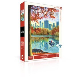 New York Puzzle Company - New Yorker Central Park Row - 500 Piece Jigsaw Puzzle for Family Game Nights by Eric Drooker