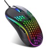 Wired Gaming Mouse, Computer Mouse Ergonomic Mice Honeycomb Design with