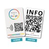 MESSAGENES PVC card rating on Google QR code and NFC