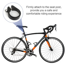 2 Pieces Bicycle Seat Post Clamp, Aluminium Alloy Seat Post Collar 27.2 mm Quick Release Seat Post Clamp Black Bicycle Seat Tube Clamp for MTB Road Bike Folded Bicycle