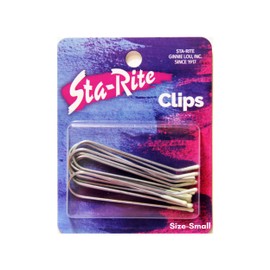 Sta-Rite Hot Roller Clips – Small Size Hair Clips for Electric Rollers & Curlers, 8-Count