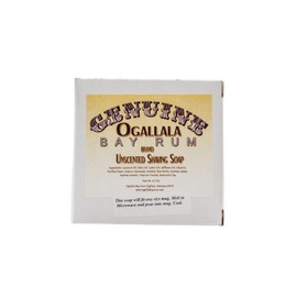 Ogallala Bay Rum | Men's Luxury Shaving Soap | 4.5 oz Bar | Old Fashioned Bay Rum Inspired | Unscented