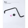 PHASAT 16 Inches Black Shower Head Arm,S Shaped Shower Arm