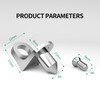 Safety Shelf Support 5 mm, Angled Shelf Bracket with Pin