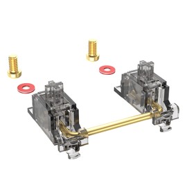 DUROCK Stabilizers V3, Screw in Stabilizers with 2u, 6.25u, 7u Wires, PCB Mount for Mechanical Keyboards (Smokey 80% Kit)