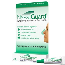 NasalGuard Airborne Particle Blocker Nasal Gel - Drug-Free Protection Against Pollutants and Irritants, Suitable for Daily Use, Made in USA, Over 150 Applications (Cool Menthol, Pack of 1) Comfort Nose