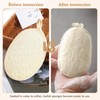 2 Pieces of Natural Loofah Sponges, Shower and Body Scrub
