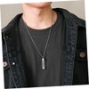 TOVINANNA Glass Urn Pendant Necklace with Sand Clock Design Memorial