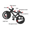 IKAAR Bicycle Shape Wrench Multi Tool Multi-purpose Mountain Bike Spoke
