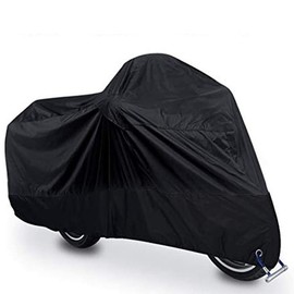 Funda para Motocicleta Impermeable protector 190T - Polvo, lluvia, escombros y cubierta resistente al agua con protección UV(XL)