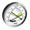 TFA Dostmann Thermo Analogue Thermometer Hygrometer with Metal Ring, Humidity