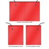 StoreSMART - Red Plastic Four Pocket Presentation Folders - 50-Pack