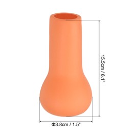 PATIKIL Fishing Rod Butt Cushion Cap, Floating PU Foam Holder Pole Butt Cover Fish Tackle Accessories for Large Fishing Rods, Orange