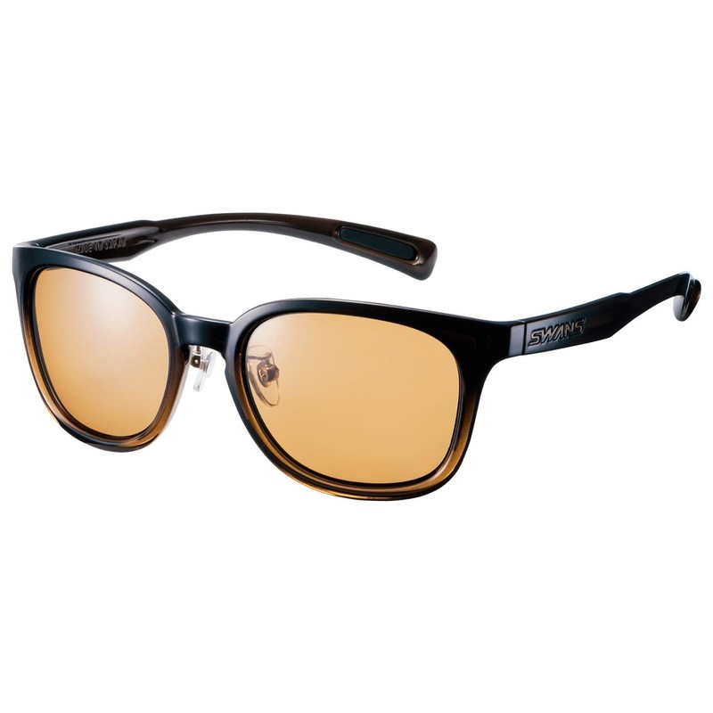 SWANS DF-Pathway PW-0065 CBR Sunglasses, Polarized Lens Model, Clear Brown