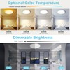 libtit 12 Inch White LED Ceiling Light with Night Light