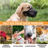 Dog Muzzle Soft Nylon Muzzle - Adjustable Breathable Mesh Muzzle,