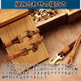 MAEXUS Cowhide Leather Cords, 3 Bundles, Genuine Leather Cords, 0.8 inches (2 mm) x 9.6 ft (3 m), Real Leather, Round Cord, Nume Leather Cord, For Necklaces, Leather Cords, Crafts, Accessory Making,