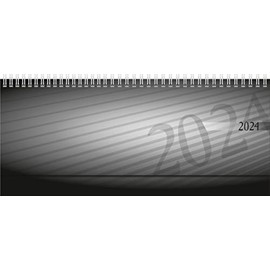 rido/idé Weekly Calendar Septant 2024 2 Pages = 1 Week Sheet Size 30.5 x 10.5 cm Anthracite