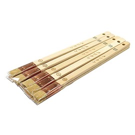 Yoshikawa Sangyo White Bristle Grout Brush, Meditan, 10 pcs, No. 5, 0.6 inches (15 mm)