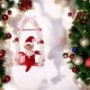 Regency International 12" Red Pixie Elf on Candy Swing Ornament,