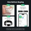 Smart Ring, Records Sleep, NFC Ring Exercise, Waterproof Remote Photography