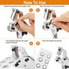 Grommet Tool Kit Eyelet Pliers: IMLIKE Grommet Handheld Puncher Tool