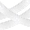 sourcing map Foil Fringe Garland 10 Ft White Metallic Tinsel