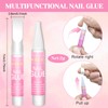 10 PCS Nail Glue for Acrylic Nails,Nail Glue for False
