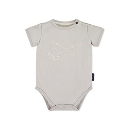 Sterntaler Baby Boys' Short-Sleeved Boot Bodysuit, light grey