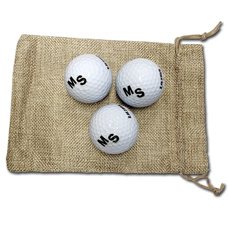 Golf Ball with Engraving Initials for Golf Players, Laser Engraving