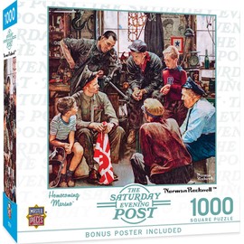 MasterPieces 1000 Piece Jigsaw Puzzle for Adults, Family, Or Kids - Homecoming Marine - 25"x25"