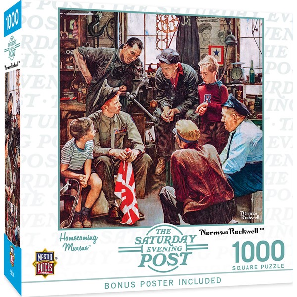 MasterPieces 1000 Piece Jigsaw Puzzle for Adults, Family, Or Kids - Homecoming Marine - 25"x25"