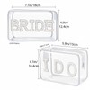 OHiZVZV 2-Piece Bride Makeup Case Set, Cosmetic Pouch & Toiletry