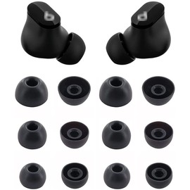 ALXCD Eartips Compatible with Beats Studio Buds, S/M/L 3 Sizes 6 Pairs Soft Silicon Earbuds Tips Replacement Ear Tips Same as Original, Compatible with New Beats Studio Buds, Black