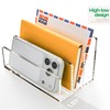 AIDIMOO Clear Acrylic 3 Compartment Mail & Letter Organizer for